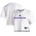 Women's adidas White Washington Huskies Cropped Jersey Top