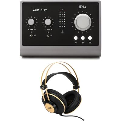 Audient iD14 MKII USB-C Audio Interface and Headphones