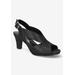 Women's Christy Sandals by Easy Street in Black Glitter (Size 8 M)