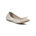 Women's Sunnyside Ii Casual Flat by White Mountain in Antique Gold Print (Size 8 M)