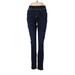 Signature by Larry Levine Jeggings - Mid/Reg Rise: Blue Bottoms - Women's Size 8 - Indigo Wash