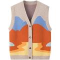 V Neck Cashmere Vest Women's Jacket Vest Vest Autumn and Winter Casual Thermal Vest,Suit 2,XL