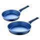 MasterPRO - Gastro Diamond Collection - 2 Piece Fry Pan Set - 9.5” Frying Pan, 11” Frying Pan - Durable Cast Aluminum Cookware Set - Non Stick Cooking Pot and Pan Set