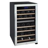Allavino Cascina 19" 43 Bottle Dual Zone Freestanding Wine Refrigerator in Gray | 33 H x 19 W x 23.75 D in | Wayfair KWR43D-2SR