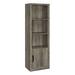 CDecor Home Furnishings Trenton Storage Bookcase Wood in Brown/Gray | 71.25 H x 24 W x 16 D in | Wayfair 707503