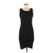 Leith Casual Dress - Bodycon Scoop Neck Sleeveless: Black Solid Dresses - Women's Size Medium