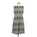Tommy Hilfiger Casual Dress - A-Line: Blue Fair Isle Dresses - Women's Size 8