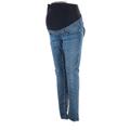 &Denim by H&M Jeggings - Low Rise Skinny Leg Boyfriend: Blue Bottoms - Women's Size 12 - Dark Wash