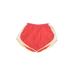 Nike Athletic Shorts: Red Color Block Activewear - Women's Size Medium