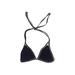 Pilpel Swimsuit Top Black Solid Halter Swimwear - Women's Size 8