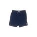 Tom & Teddy Board Shorts: Blue Solid Bottoms - Kids Boy's Size 9