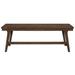 Red Barrel Studio® Gehlert Oak Rectangular Dining Bench Wood in Brown | 18 H x 53.5 W x 16.25 D in | Wayfair 12084FBBF95A4B80AC4D738469D4440C