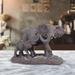 Bungalow Rose Noak 9"H Elephant Mother & Baby w/ Trunk Up Figurine Unique Gifts Resin | 9 H x 6.5 W x 7 D in | Wayfair