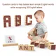Jouets d'apprentissage de l'alphabet magnétique Montessori pour enfants blocs de construction en