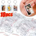 Porte-clés cadre photo en acrylique avec glands porte-clés photo vierge porte-clés photo vierge
