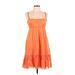 J.Crew Casual Dress: Orange Dresses - Women's Size 6 Petite