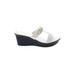 Italian Shoemakers Footwear Wedges: Ivory Print Shoes - Women's Size 10 - Open Toe