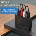 Ricevitore audio Bluetooth 5.3 U Disk RCA Jack AUX da 3,5 mm Adattatore wireless per musica stereo per kit per auto Amplificatore altoparlante