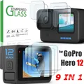 Tempered Glass Screen Protectors for GoPro Hero 12 Sports Camera Lens Portective Film Front Back HD