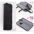 Black Hair Straightener Storage Bag Hair Styling Tool Easy Carrying Heat Resistant Mat Pad Nylon