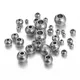 50 pezzi 2,5-10 mm perline distanziatrici rotonde in acciaio inossidabile sfera allentata con ciondolo a foro fai da te per accessori per la creazione di gioielli