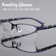 Metal Half Frame Reading Glasses TR90 Farsighted Eyeglasses Business Men Finished Presbyopic Eyewear