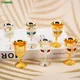 1pc 30ML Wine Glasses Champagne Glasses Beverage Goblet Cocktail Cup Gold Vintage For Home Decor