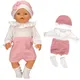 Puppen kleider 43cm Baby puppe Junge Stram pler Socken Hut Set für 17-18 Zoll Baby puppe trägt