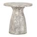 Collins 16" Round Concrete Outdoor Accent Table by Kosas Home - 16Wx16Dx18H