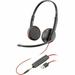 Poly Blackwire C3225 Headset - Stereo - Mini-phone (3.5mm) USB Type C - Wired - 32 Ohm - 20 Hz - 20 kHz - Over-the-head - Binaural - Ear-cup - 7.40 ft Cable - Omni-directional Noise Cancelling Mi...