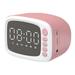 Meitianfacai Mini Bluetooth Speaker Small Alarm Clock Speaker For Kids Smart Charging Cute Bedside Alarm Clock Retro Clock