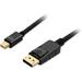 6 Feet Mini DisplayPort to DisplayPort Cable Ultra HD 4K @60Hz Gold Plated DisplayPort 1.2 Compatible