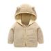 Fall Savings Clearance! 2023 Itsun Toddler Fleece Jacket Toddler Zip Up Hoodie Toddler Girls Boys Fleece Hoody Jacket Zip Up Coat Warm Winter Outwear Khaki 18-24 Months