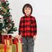 Christmas Clearance! Sawvnm Boys Christmas Fashion Cute Lattice Shirt Top Long Sleeves Family Parent-child Wear Boy Hot Sales Boy 8-9 Years