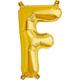 Alphabet A-Z Balloon Banner Letters Gold Foil 16" Birthday Party Decorations - F