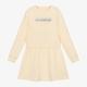 Calvin Klein Girls Ivory Cotton Sweatshirt Dress