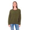 Strickpullover LE TEMPS DES CERISES "Daisy", Damen, Gr. M, grün (dunkelgrün), 100% Polyester, unifarben, casual, normal, Rundhals, Langarm, Pullover, mit modischen Knöpfen