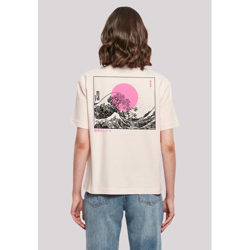 „T-Shirt F4NT4STIC „“Kanagawa Wave““ Gr. 5XL, pink Damen Shirts Jersey Print“
