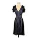 BCBGMAXAZRIA Casual Dress - Midi: Black Dresses - Women's Size X-Small