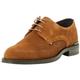 Tommy Hilfiger Herren Derby Schuh aus Wildleder, Braun (Coconut Grove), 42