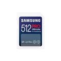 Samsung PRO Ultimate SD card, 512 GB, UHS-I U3, Full HD & 4K UHD, 200 MB/s read, 130 MB/s write, Memory card for smartphone, Drone or action cam, MB-SY512S/WW