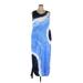 Lane Bryant Casual Dress - Midi Scoop Neck Sleeveless: Blue Print Dresses - Women's Size 14 Plus