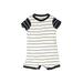 Carter's Short Sleeve Outfit: White Bottoms - Size 12 Month