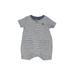 Baby Gap Short Sleeve Outfit: Blue Print Tops - Size 0-3 Month