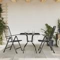 Hokku Designs Pami 6 - Person Outdoor Dining Set Metal in Black | 31.5" L x 31.5" W x 28.5" H | Wayfair 3DE84A25D0574400AAD3492C31A27D0E