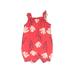 Just One You Made by Carter's Short Sleeve Onesie: Red Bottoms - Size 6 Month