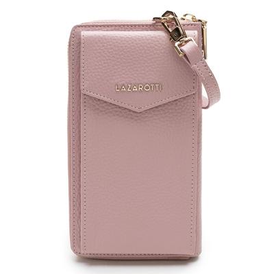 Lazarotti Bologna Leather Handytasche Leder 11 cm rose Silber Damen Image