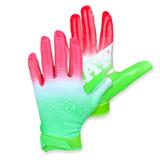 Battle Sports Gradient Doom Youth Football Receiver Gloves - Watermelon Watermelon