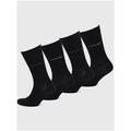 Black Combo 4 Pack Crew Socks Gift Set