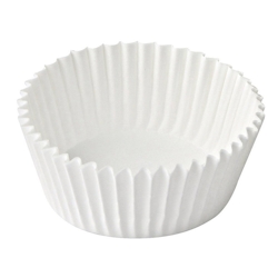 1000x Gebäckkapseln weiß O 55 x 30 mm